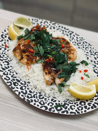 Filet de daurade et riz thaï épicé de Caroline