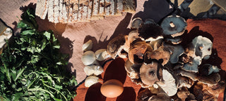 Mushroom toasts & eggs