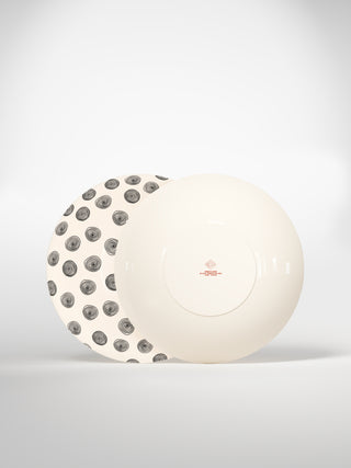 Soup Plate Circle Small-Saints-Pères Paris- Ceramic Plates, Platters, Bowls, Coffee Cups. Animal Designs, Zebra, Flamingo, Elephant. Graphic Designs and more.