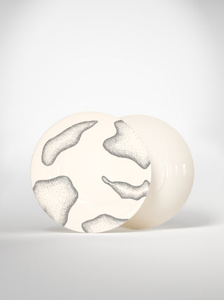 Soup Plate Lechen-Saints-Pères Paris- Ceramic Plates, Platters, Bowls, Coffee Cups. Animal Designs, Zebra, Flamingo, Elephant. Graphic Designs and more.