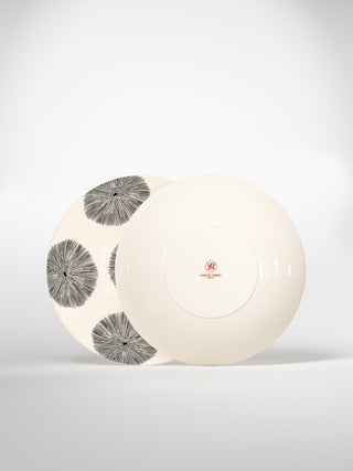 Soup Plate Porcupine Medium-Saints-Pères Paris- Ceramic Plates, Platters, Bowls, Coffee Cups. Animal Designs, Zebra, Flamingo, Elephant. Graphic Designs and more.