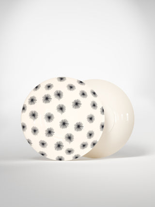 Soup Plate Porcupine Small-Saints-Pères Paris- Ceramic Plates, Platters, Bowls, Coffee Cups. Animal Designs, Zebra, Flamingo, Elephant. Graphic Designs and more.