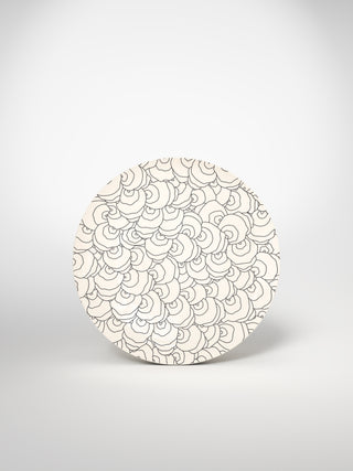 Main Plate Coral Seashell-Saints-Pères Paris- Ceramic Plates, Platters, Bowls, Coffee Cups. Animal Designs, Zebra, Flamingo, Elephant. Graphic Designs and more.