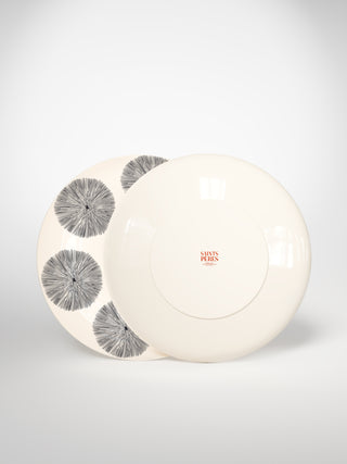 Main Plate Porcupine Medium-Saints-Pères Paris- Ceramic Plates, Platters, Bowls, Coffee Cups. Animal Designs, Zebra, Flamingo, Elephant. Graphic Designs and more.