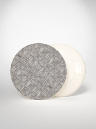 Main Plate Square Small-Saints-Pères Paris- Ceramic Plates, Platters, Bowls, Coffee Cups. Animal Designs, Zebra, Flamingo, Elephant. Graphic Designs and more.