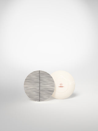 Bread Plate Coral Fishbone-Saints-Pères Paris- Ceramic Plates, Platters, Bowls, Coffee Cups. Animal Designs, Zebra, Flamingo, Elephant. Graphic Designs and more.