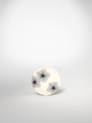 Bread Plate Coral Flowers-Saints-Pères Paris- Ceramic Plates, Platters, Bowls, Coffee Cups. Animal Designs, Zebra, Flamingo, Elephant. Graphic Designs and more.