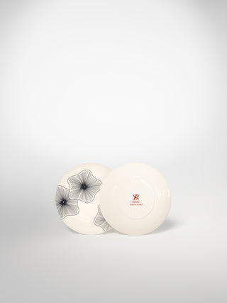 Bread Plate Coral Flowers-Saints-Pères Paris- Ceramic Plates, Platters, Bowls, Coffee Cups. Animal Designs, Zebra, Flamingo, Elephant. Graphic Designs and more.