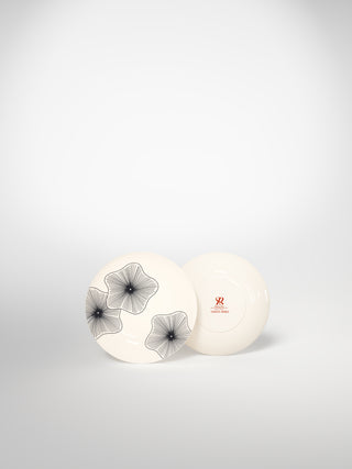 Bread Plate Coral Flowers-Saints-Pères Paris- Ceramic Plates, Platters, Bowls, Coffee Cups. Animal Designs, Zebra, Flamingo, Elephant. Graphic Designs and more.