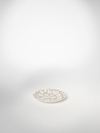 Bread Plate Coral Seashell-Saints-Pères Paris- Ceramic Plates, Platters, Bowls, Coffee Cups. Animal Designs, Zebra, Flamingo, Elephant. Graphic Designs and more.