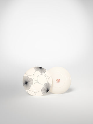 Bread Plate Flowers1-Saints-Pères Paris- Ceramic Plates, Platters, Bowls, Coffee Cups. Animal Designs, Zebra, Flamingo, Elephant. Graphic Designs and more.