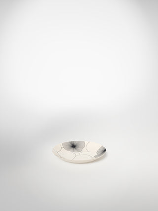 Bread Plate Flowers1-Saints-Pères Paris- Ceramic Plates, Platters, Bowls, Coffee Cups. Animal Designs, Zebra, Flamingo, Elephant. Graphic Designs and more.