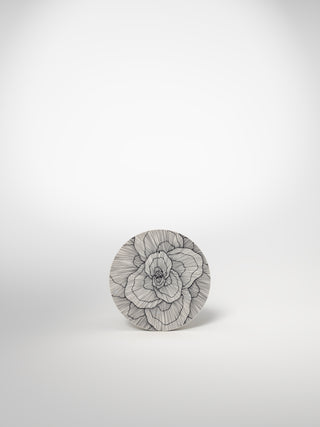 Bread Plate Flowers3-Saints-Pères Paris- Ceramic Plates, Platters, Bowls, Coffee Cups. Animal Designs, Zebra, Flamingo, Elephant. Graphic Designs and more.