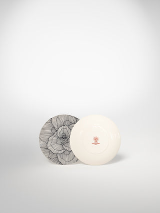 Bread Plate Flowers3-Saints-Pères Paris- Ceramic Plates, Platters, Bowls, Coffee Cups. Animal Designs, Zebra, Flamingo, Elephant. Graphic Designs and more.