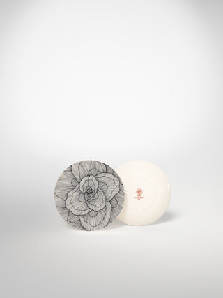 Bread Plate Flowers3-Saints-Pères Paris- Ceramic Plates, Platters, Bowls, Coffee Cups. Animal Designs, Zebra, Flamingo, Elephant. Graphic Designs and more.