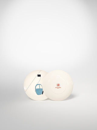Bread Plate Skilift Blue-Saints-Pères Paris- Ceramic Plates, Platters, Bowls, Coffee Cups. Animal Designs, Zebra, Flamingo, Elephant. Graphic Designs and more.