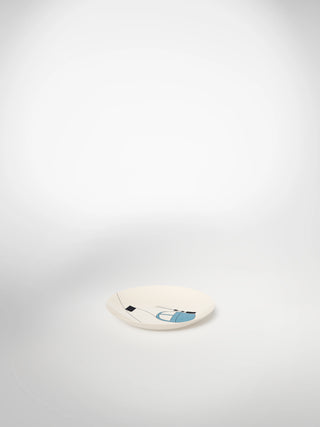 Bread Plate Skilift Blue-Saints-Pères Paris- Ceramic Plates, Platters, Bowls, Coffee Cups. Animal Designs, Zebra, Flamingo, Elephant. Graphic Designs and more.