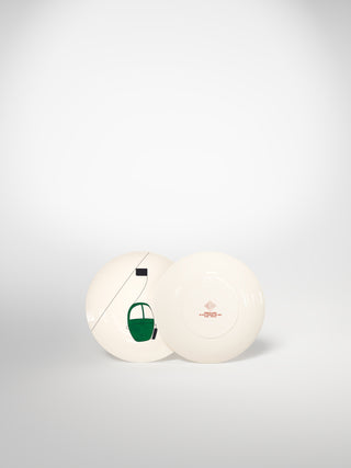 Bread Plate Skilift Green-Saints-Pères Paris- Ceramic Plates, Platters, Bowls, Coffee Cups. Animal Designs, Zebra, Flamingo, Elephant. Graphic Designs and more.