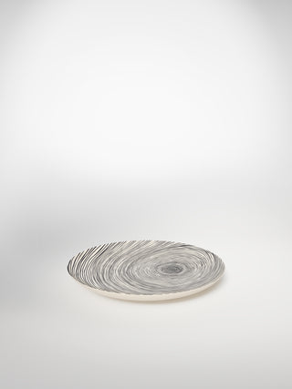 Dessert Plate Circle Large-Saints-Pères Paris- Ceramic Plates, Platters, Bowls, Coffee Cups. Animal Designs, Zebra, Flamingo, Elephant. Graphic Designs and more.