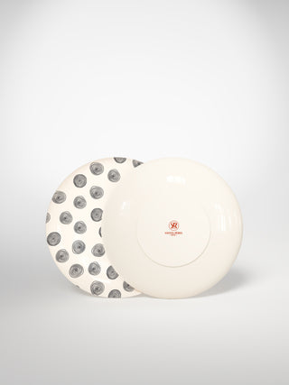 Dessert Plate Circle Small-Saints-Pères Paris- Ceramic Plates, Platters, Bowls, Coffee Cups. Animal Designs, Zebra, Flamingo, Elephant. Graphic Designs and more.