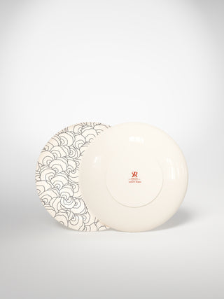 Dessert Plate Coral Seashell-Saints-Pères Paris- Ceramic Plates, Platters, Bowls, Coffee Cups. Animal Designs, Zebra, Flamingo, Elephant. Graphic Designs and more.