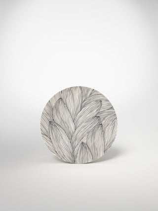 Dessert Plate Leaf-Saints-Pères Paris- Ceramic Plates, Platters, Bowls, Coffee Cups. Animal Designs, Zebra, Flamingo, Elephant. Graphic Designs and more.