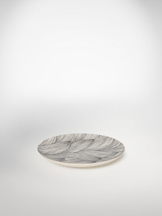 Dessert Plate Leaf-Saints-Pères Paris- Ceramic Plates, Platters, Bowls, Coffee Cups. Animal Designs, Zebra, Flamingo, Elephant. Graphic Designs and more.