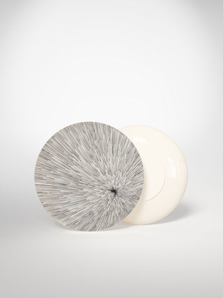 Dessert Plate Porcupine Large-Saints-Pères Paris- Ceramic Plates, Platters, Bowls, Coffee Cups. Animal Designs, Zebra, Flamingo, Elephant. Graphic Designs and more.