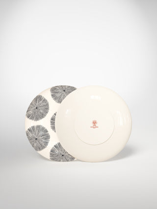 Dessert Plate Porcupine Medium-Saints-Pères Paris- Ceramic Plates, Platters, Bowls, Coffee Cups. Animal Designs, Zebra, Flamingo, Elephant. Graphic Designs and more.