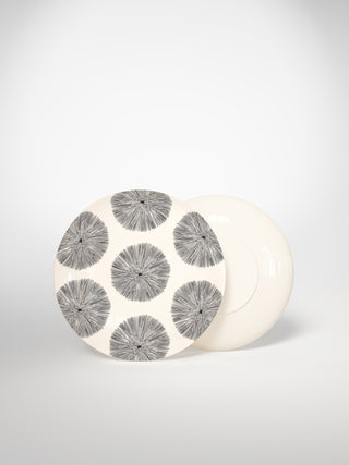 Dessert Plate Porcupine Medium-Saints-Pères Paris- Ceramic Plates, Platters, Bowls, Coffee Cups. Animal Designs, Zebra, Flamingo, Elephant. Graphic Designs and more.