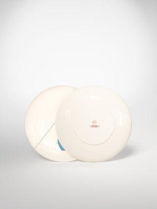 Dessert Plate Skilift Blue-Saints-Pères Paris- Ceramic Plates, Platters, Bowls, Coffee Cups. Animal Designs, Zebra, Flamingo, Elephant. Graphic Designs and more.