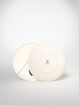 Dessert Plate Skilift Green-Saints-Pères Paris- Ceramic Plates, Platters, Bowls, Coffee Cups. Animal Designs, Zebra, Flamingo, Elephant. Graphic Designs and more.