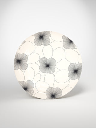 Presentation Flowers1-Saints-Pères Paris- Ceramic Plates, Platters, Bowls, Coffee Cups. Animal Designs, Zebra, Flamingo, Elephant. Graphic Designs and more.