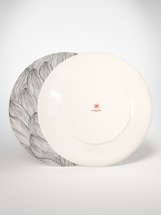 Presentation Plate Leaf-Saints-Pères Paris- Ceramic Plates, Platters, Bowls, Coffee Cups. Animal Designs, Zebra, Flamingo, Elephant. Graphic Designs and more.