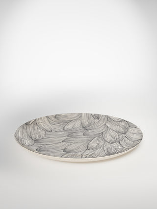 Presentation Plate Leaf-Saints-Pères Paris- Ceramic Plates, Platters, Bowls, Coffee Cups. Animal Designs, Zebra, Flamingo, Elephant. Graphic Designs and more.