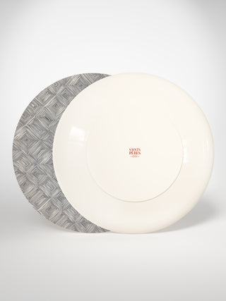 Presentation Plate Square Small-Saints-Pères Paris- Ceramic Plates, Platters, Bowls, Coffee Cups. Animal Designs, Zebra, Flamingo, Elephant. Graphic Designs and more.