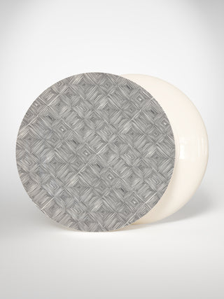 Presentation Plate Square Small-Saints-Pères Paris- Ceramic Plates, Platters, Bowls, Coffee Cups. Animal Designs, Zebra, Flamingo, Elephant. Graphic Designs and more.