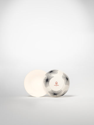 Breakfast Bowl Coral Flowers-Saints-Pères Paris- Ceramic Plates, Platters, Bowls, Coffee Cups. Animal Designs, Zebra, Flamingo, Elephant. Graphic Designs and more.