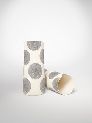 Vase Circle Medium-Saints-Pères Paris- Ceramic Plates, Platters, Bowls, Coffee Cups. Animal Designs, Zebra, Flamingo, Elephant. Graphic Designs and more.