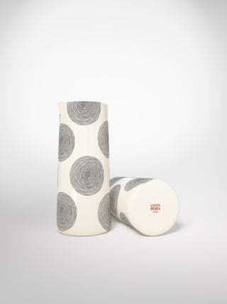 Vase Circle Medium-Saints-Pères Paris- Ceramic Plates, Platters, Bowls, Coffee Cups. Animal Designs, Zebra, Flamingo, Elephant. Graphic Designs and more.