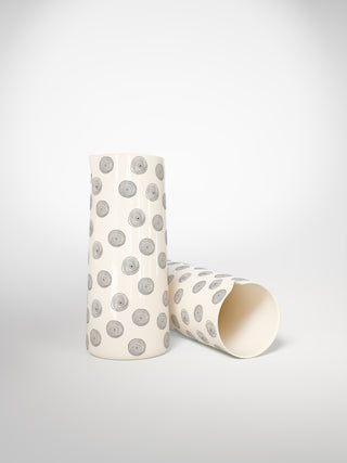 Vase Circle Small-Saints-Pères Paris- Ceramic Plates, Platters, Bowls, Coffee Cups. Animal Designs, Zebra, Flamingo, Elephant. Graphic Designs and more.