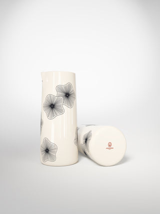 Vase Coral Flowers-Saints-Pères Paris- Ceramic Plates, Platters, Bowls, Coffee Cups. Animal Designs, Zebra, Flamingo, Elephant. Graphic Designs and more.