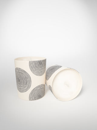 Signature Candle - Circle Meduim-Saints-Pères Paris- Ceramic Plates, Platters, Bowls, Coffee Cups. Animal Designs, Zebra, Flamingo, Elephant. Graphic Designs and more.