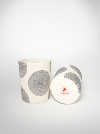 Signature Candle - Circle Meduim-Saints-Pères Paris- Ceramic Plates, Platters, Bowls, Coffee Cups. Animal Designs, Zebra, Flamingo, Elephant. Graphic Designs and more.