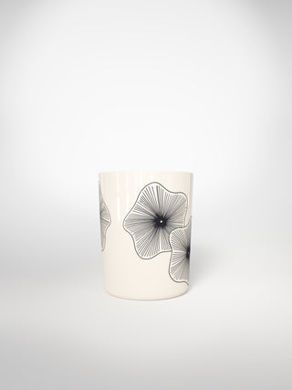 Mug Coral Flowers-Saints-Pères Paris- Ceramic Plates, Platters, Bowls, Coffee Cups. Animal Designs, Zebra, Flamingo, Elephant. Graphic Designs and more.