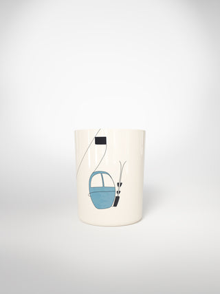 Mug Skilift Blue-Saints-Pères Paris- Ceramic Plates, Platters, Bowls, Coffee Cups. Animal Designs, Zebra, Flamingo, Elephant. Graphic Designs and more.