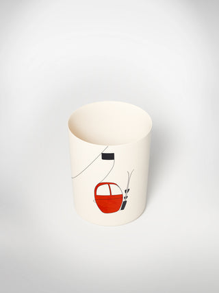 Mug Skilift Red-Saints-Pères Paris- Ceramic Plates, Platters, Bowls, Coffee Cups. Animal Designs, Zebra, Flamingo, Elephant. Graphic Designs and more.