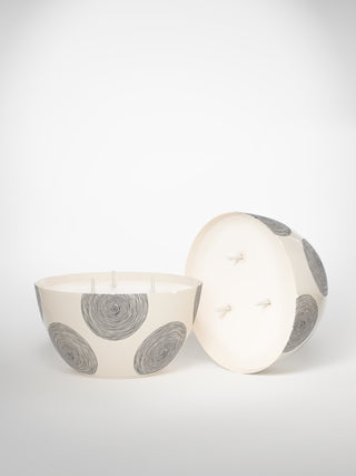 Centerpiece Candle - Circle Medium-Saints-Pères Paris- Ceramic Plates, Platters, Bowls, Coffee Cups. Animal Designs, Zebra, Flamingo, Elephant. Graphic Designs and more.