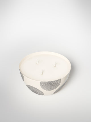 Centerpiece Candle - Circle Medium-Saints-Pères Paris- Ceramic Plates, Platters, Bowls, Coffee Cups. Animal Designs, Zebra, Flamingo, Elephant. Graphic Designs and more.