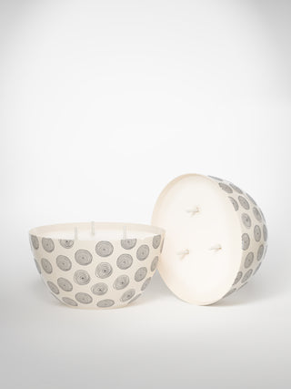 Centerpiece Candle - Circle Small-Saints-Pères Paris- Ceramic Plates, Platters, Bowls, Coffee Cups. Animal Designs, Zebra, Flamingo, Elephant. Graphic Designs and more.